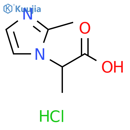 2-(2-methyl-1H-imidazol-1-yl)propanoic acid hydrochloride structure