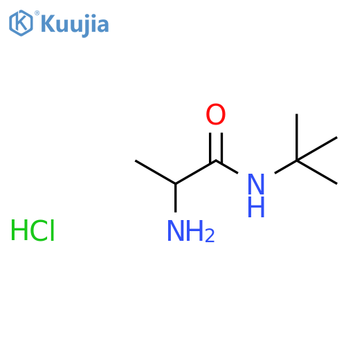 2-Amino-N-tert-butylpropanamide Hydrochloride structure