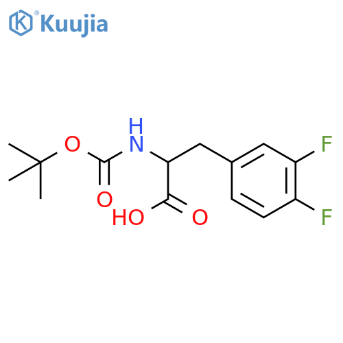 Boc-3,4-difluoro-DL-phenylalanine structure