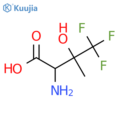 2-Amino-4,4,4-trifluoro-3-hydroxy-3-methylbutanoic acid structure