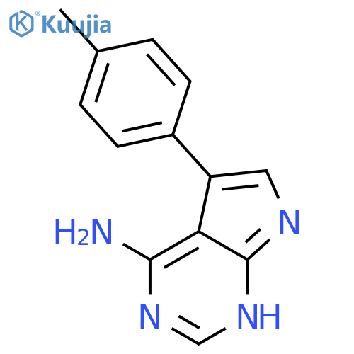 1H-Pyrrolo[2,3-d]pyrimidin-4-amine, 5-(4-methylphenyl)- structure