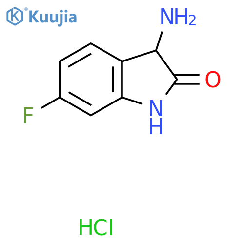 3-Amino-6-fluoro-1,3-dihydro-2H-indol-2-one hydrochloride structure