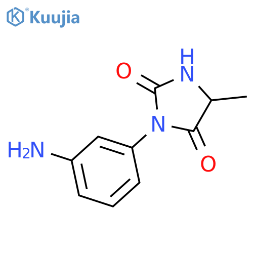 3-(3-Aminophenyl)-5-methylimidazolidine-2,4-dione structure