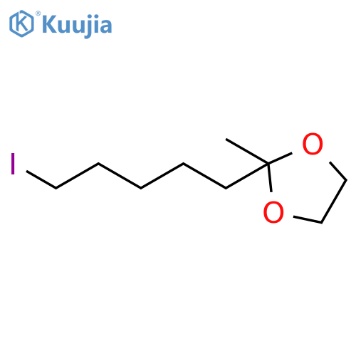 1,3-Dioxolane, 2-(5-iodopentyl)-2-methyl- structure