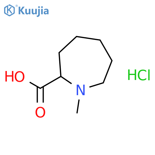1-Methylazepane-2-carboxylic acid hydrochloride structure