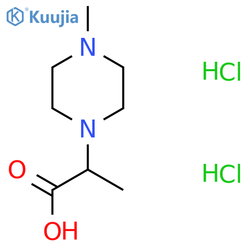 2-(4-Methyl-1-piperazinyl)propanoic Acid Dihydrochloride structure