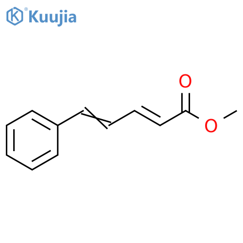 2,4-Pentadienoic acid, 5-phenyl-, methyl ester, (2E)- structure