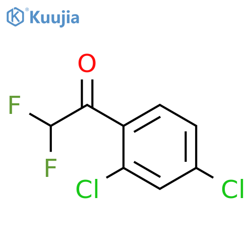1-(2,4-dichlorophenyl)-2,2-difluoroethan-1-one structure