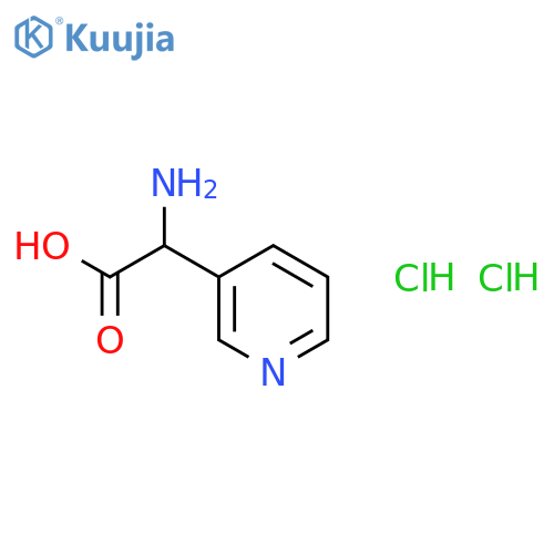 2-amino-2-(pyridin-3-yl)acetic acid dihydrochloride structure