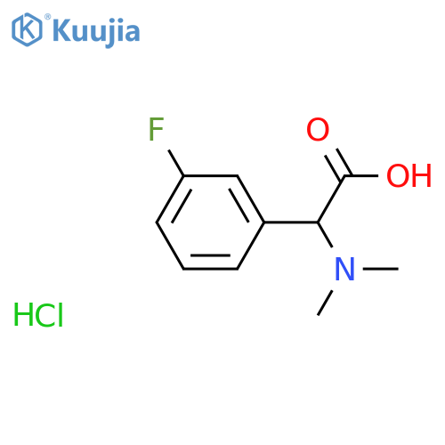 (Dimethylamino)(3-fluorophenyl)acetic acid hydrochloride structure