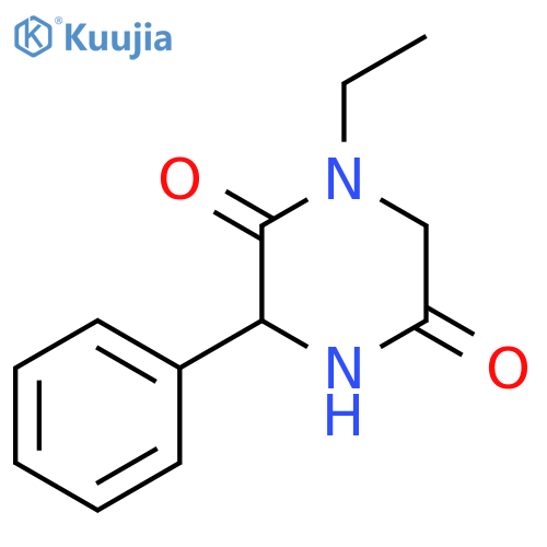 1-Ethyl-3-phenylpiperazine-2,5-dione structure