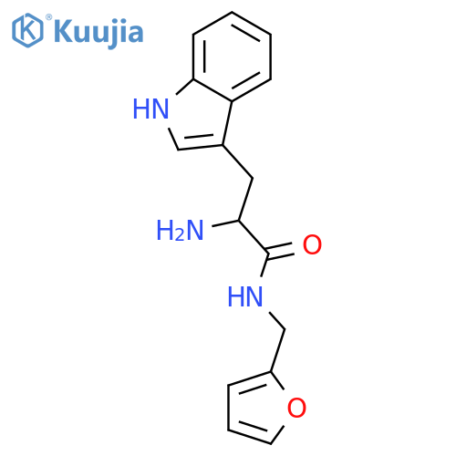 2-Amino-N-(furan-2-ylmethyl)-3-(1H-indol-3-yl)propanamide structure