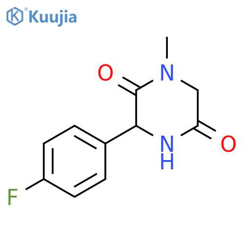3-(4-Fluorophenyl)-1-methylpiperazine-2,5-dione structure