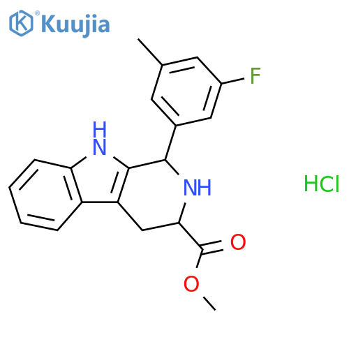 Methyl 1-(3-Fluoro-5-methylphenyl)-2,3,4,9-tetrahydro-1h-β-carboline-3-carboxylate Hydrochloride structure