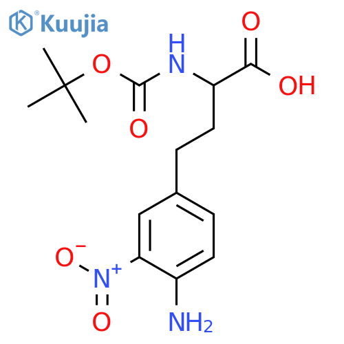 4-(4-Amino-3-nitrophenyl)-2-(tert-butoxycarbonylamino)butanoic Acid structure