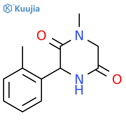 1-Methyl-3-(2-methylphenyl)piperazine-2,5-dione structure