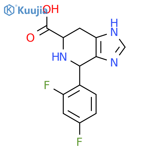 4-(2,4-Difluorophenyl)-3H,4H,5H,6H,7H-imidazo[4,5-c]pyridine-6-carboxylic acid structure
