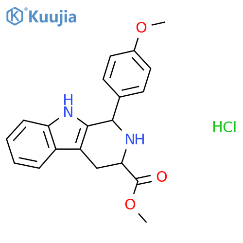 Methyl 1-(4-Methoxyphenyl)-2,3,4,9-tetrahydro-1H-β-carboline-3-carboxylate Hydrochloride structure