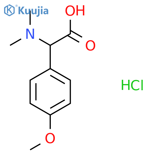 2-(Dimethylamino)-2-(4-methoxyphenyl)acetic acid hydrochloride structure