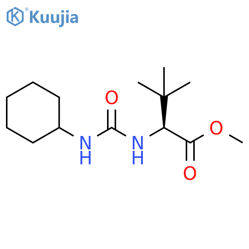 methyl 2-[(cyclohexylcarbamoyl)amino]-3,3-dimethylbutanoate structure
