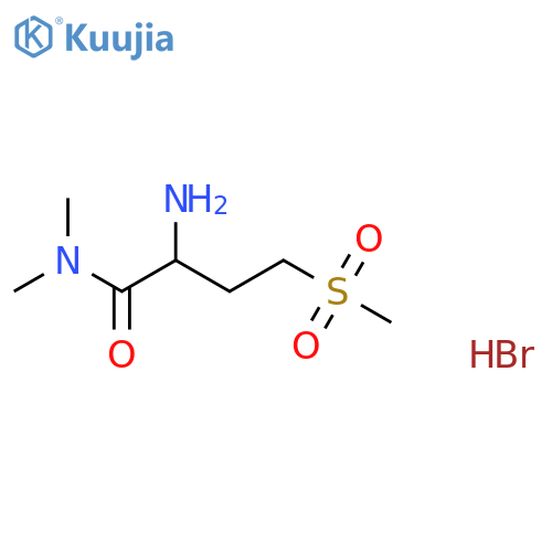2-amino-4-methanesulfonyl-N,N-dimethylbutanamide hydrobromide structure