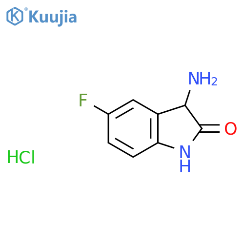3-Amino-5-fluoro-1,3-dihydro-2H-indol-2-one hydrochloride structure
