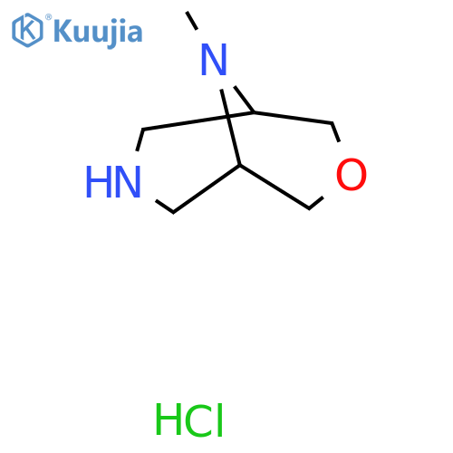 9-methyl-3-oxa-7,9-diazabicyclo[3.3.1]nonane;dihydrochloride structure