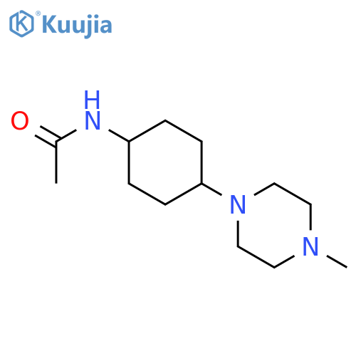 N-[4-(4-methyl-1-piperazinyl)cyclohexyl]-Acetamide structure