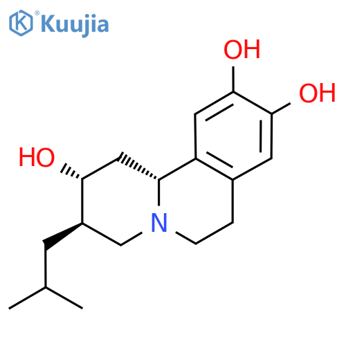 (2R,3R,11bR)-1,3,4,6,7,11b-Hexahydro-3-(2-methylpropyl)-2H-benzoaquinolizine-2,9,10-triol structure