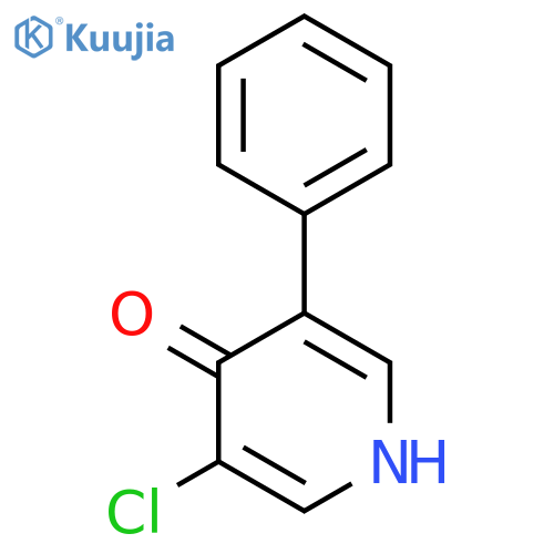 5-Chloro-4-hydroxy-3-phenylpyridine structure
