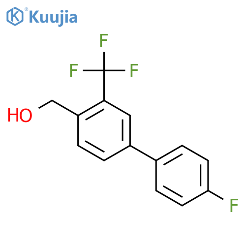 (4'-Fluoro-3-(trifluoromethyl)biphenyl-4-yl)methanol structure