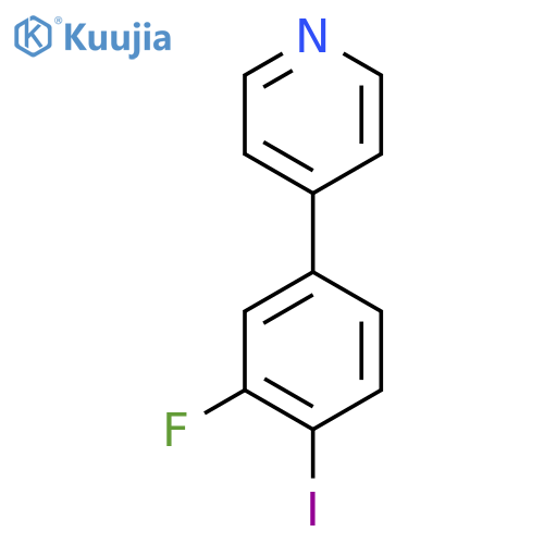 4-(3-Fluoro-4-iodophenyl)pyridine structure