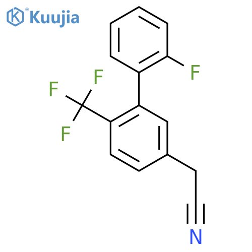 2-(2'-Fluoro-2-(trifluoromethyl)biphenyl-5-yl)acetonitrile structure