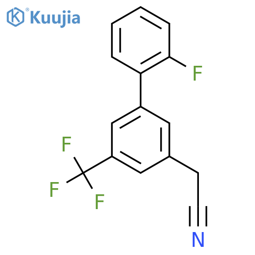 2-(2'-Fluoro-3-(trifluoromethyl)biphenyl-5-yl)acetonitrile structure