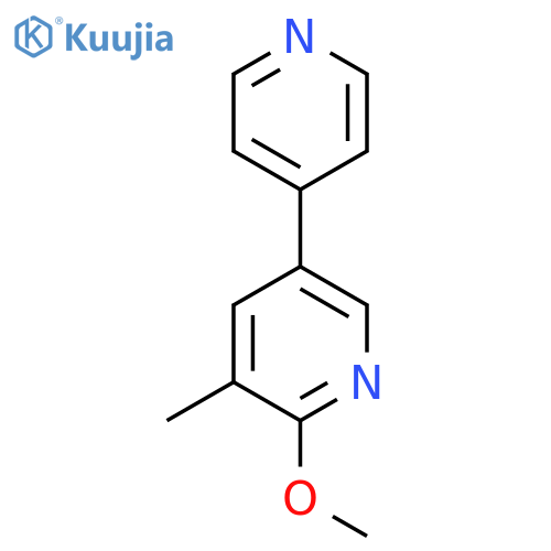 2-Methoxy-3-methyl-5-(pyridin-4-yl)pyridine structure