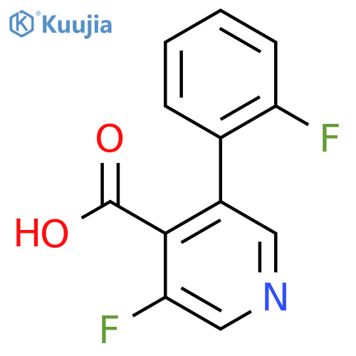 3-Fluoro-5-(2-fluorophenyl)isonicotinic acid structure