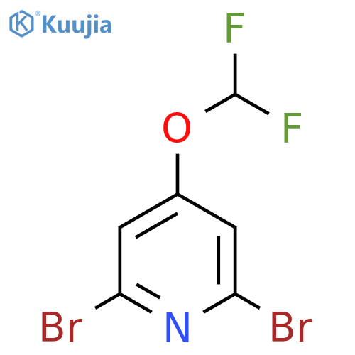 2,6-Dibromo-4-(difluoromethoxy)pyridine structure