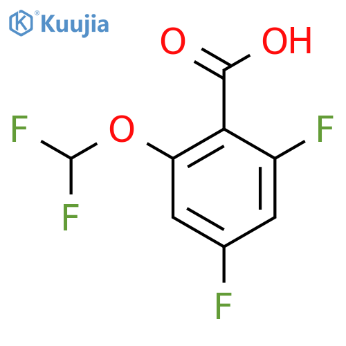 2,4-Difluoro-6-(difluoromethoxy)benzoic acid structure