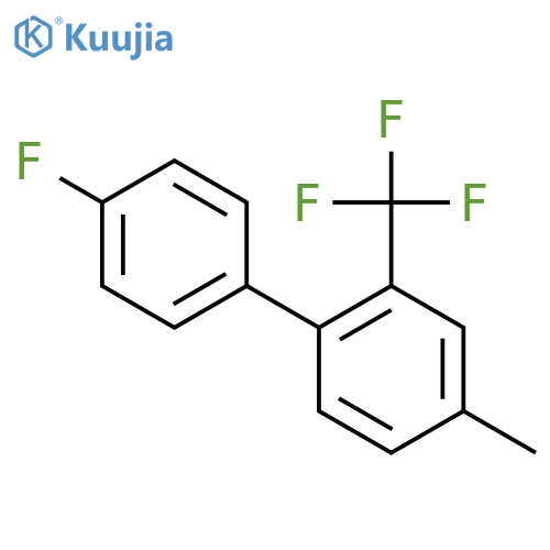 4'-Fluoro-4-methyl-2-(trifluoromethyl)biphenyl structure