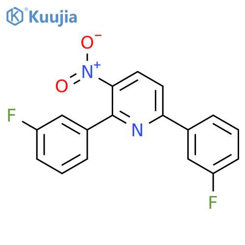 2,6-Bis(3-fluorophenyl)-3-nitropyridine structure