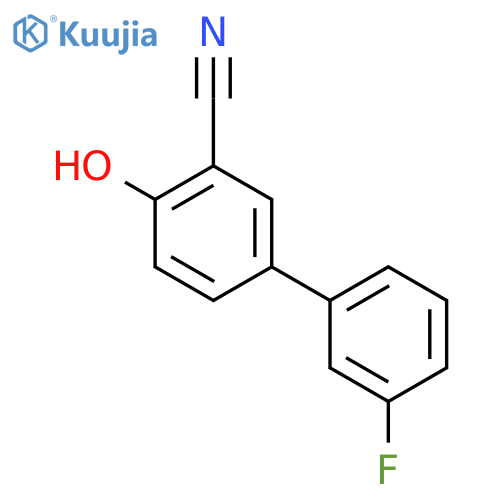 2-Cyano-4-(3-fluorophenyl)phenol structure