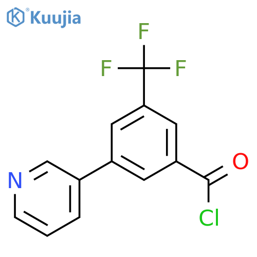 3-(Pyridin-3-yl)-5-(trifluoromethyl)benzoyl chloride structure