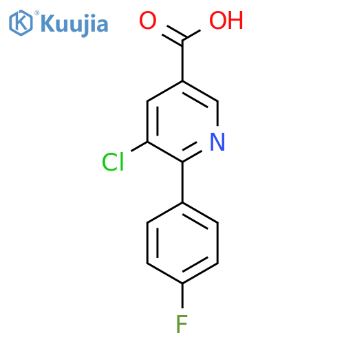 5-Chloro-6-(4-fluorophenyl)nicotinic acid structure