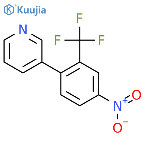 3-(4-Nitro-2-(trifluoromethyl)phenyl)pyridine structure