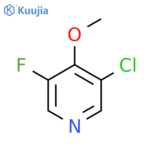 3-Chloro-5-fluoro-4-methoxypyridine structure