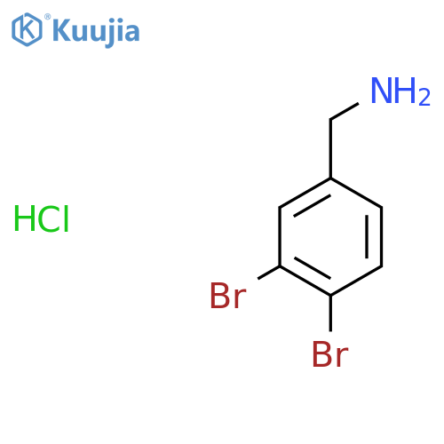 3,4-Dibromobenzylamine hydrochloride structure