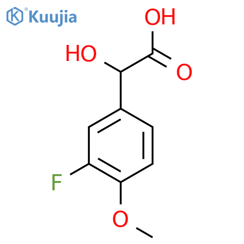 2-(3-fluoro-4-methoxyphenyl)-2-hydroxyacetic acid structure