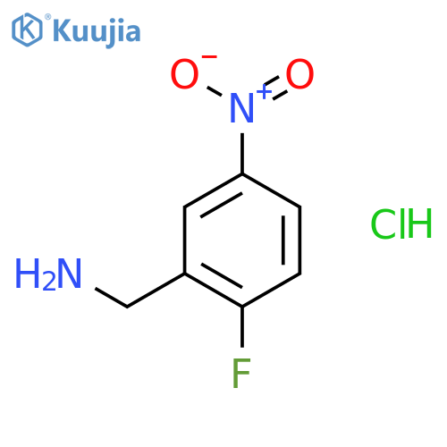 1-(2-fluoro-5-nitrophenyl)methanamine hydrochloride structure