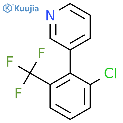 3-(2-Chloro-6-(trifluoromethyl)phenyl)pyridine structure