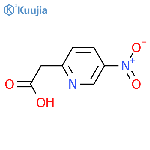 5-Nitropyridine-2-acetic acid structure